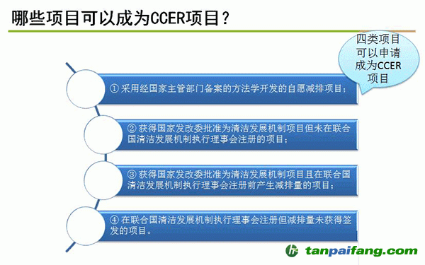 哪些項目可以成為ccer項目？