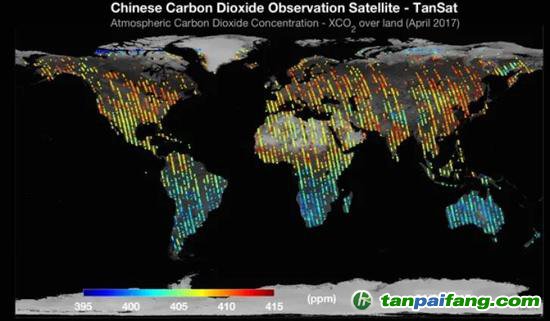 我國碳衛(wèi)星TanSat的二氧化碳觀測數據